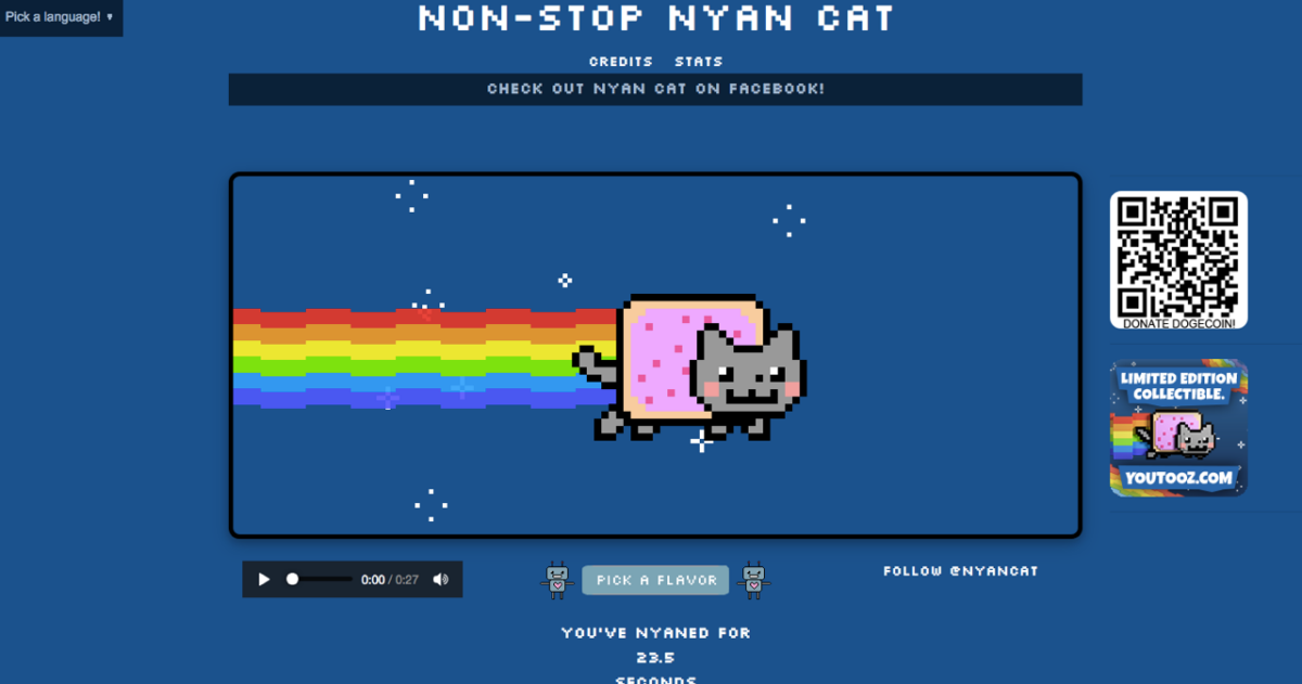Nyan Cat nft illustrates Jorge Sanguino article